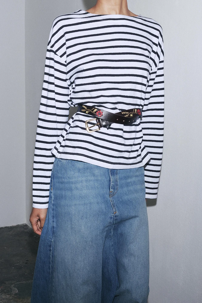 STRIPED LONG SLEEVE T-SHIRT