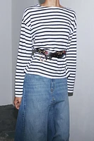 STRIPED LONG SLEEVE T-SHIRT