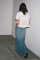 ZW COLLECTION LACE SATIN EFFECT TOP