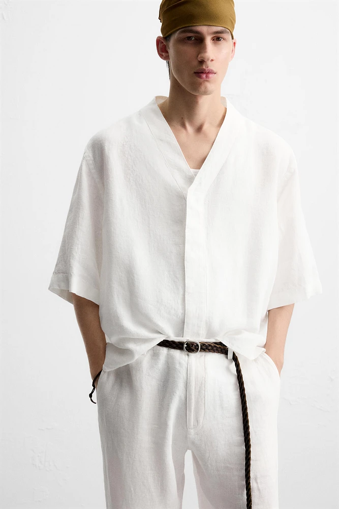 SURCHEMISE 100 % LIN