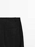 Pantalon bouffant avec boucle dans le bas