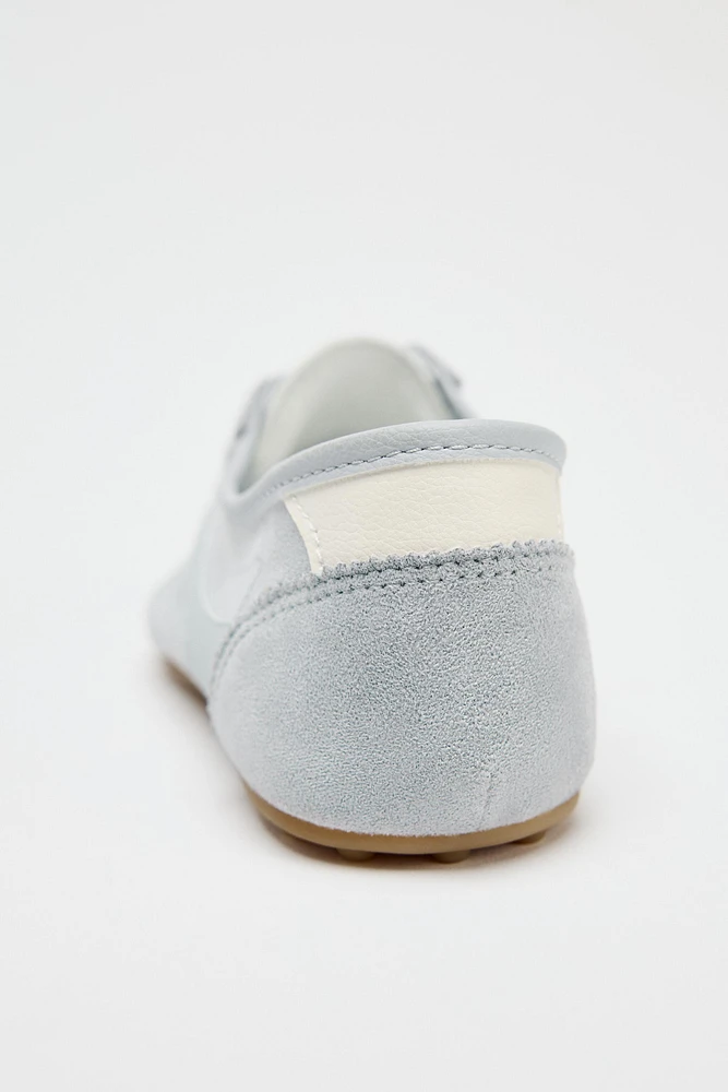 FLAT COMBINED DERBY SHOES