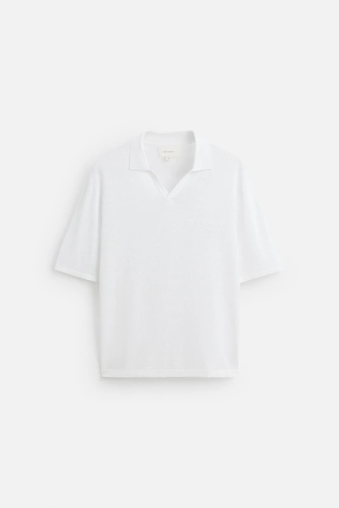 POLO EN MAILLE 100 % CHANVRE