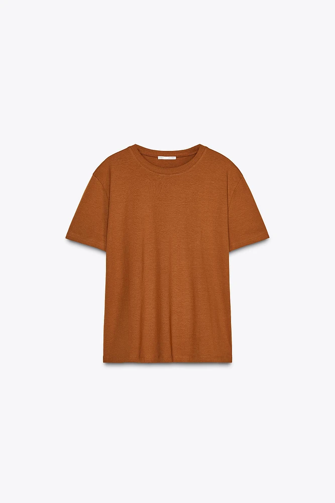 T-SHIRT BASIQUE EN COTON