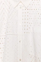 ZW COLLECTION EMBROIDERED EYELET DRESS