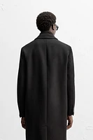 DOUBLE-BREASTED WOOL COAT