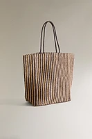 STRIPED SHOPPER BAG
