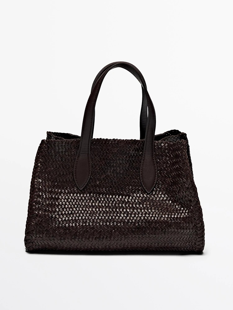 Sac demi-satin tressé nappa