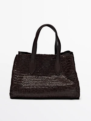 Sac demi-satin tressé nappa