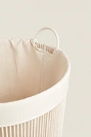 COTTON LAUNDRY BASKET