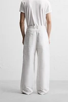 PANTALON COUPE LARGE IMPRIMÉ ABSTRAIT