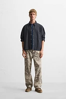 ABSTRACT PRINT CARPENTER PANTS