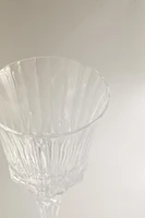 VERRE À VIN TAILLÉ CRISTALLIN