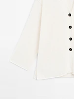 Cardigan oversize en maille fine