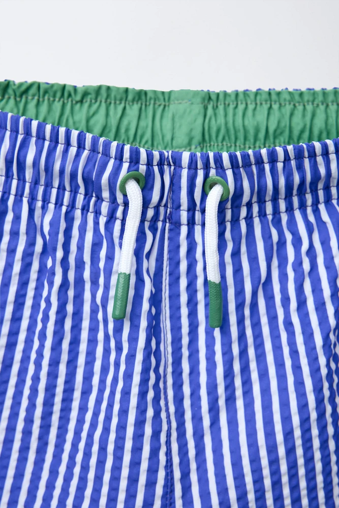 1-6 ANS/ BERMUDA DE BAIN EN SEERSUCKER