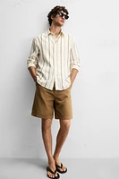 CHEMISE JACQUARD À RAYURES