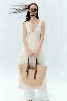 WOVEN SHOPPER BAG