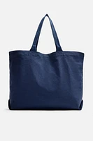 WASHED CANVAS TOTE BAG