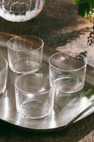 SET OF SHORT GLASS TUMBLERS (SET OF 4)