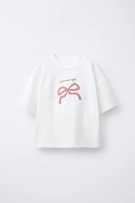 GINGHAM CHECK PATCH T-SHIRT