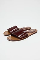 SOFT LEATHER SLIDES