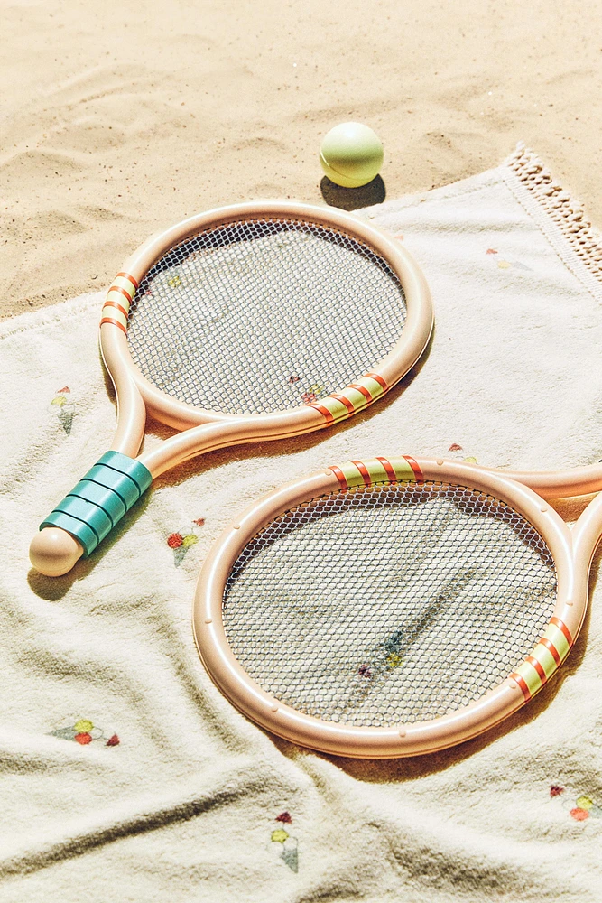 ENSEMBLE JOUETS RAQUETTES PLAGE (LOT DE 3)