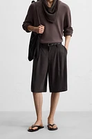 BERMUDA PLIS WIDE FIT