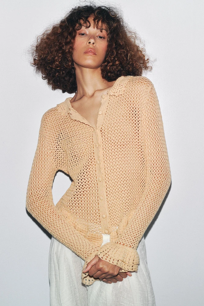 CROCHET KNIT CARDIGAN