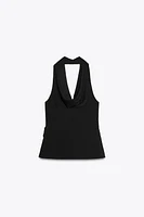 DRAPED BUCKLE TOP