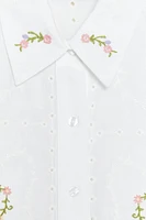 EMBROIDERED FLOWER SHIRT