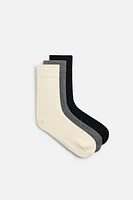 LOT DE 3 PAIRES CHAUSSETTES UNIES