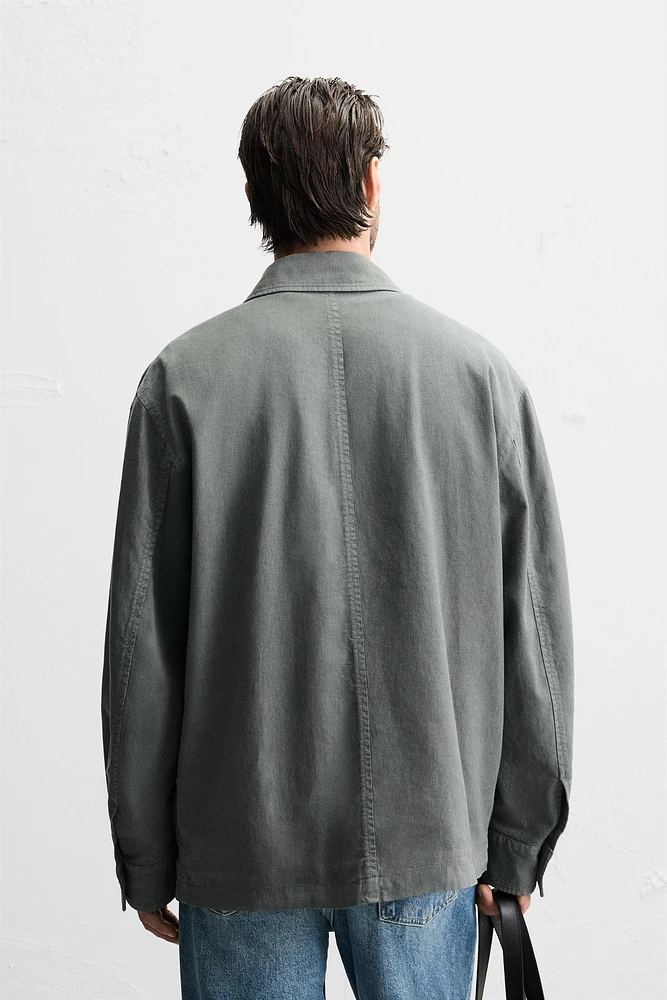 LINEN - COTTON POCKET JACKET