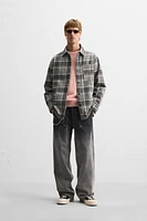 QUILTED PLAID OVERSHIRT