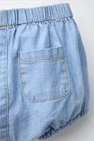 FLUID DENIM BLOOMERS