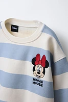 STRIPED MINNIE MOUSE © DISNEY EMBROIDERED SWEATSHIRT