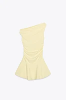 ROBE À TEXTURE AVEC PLIS