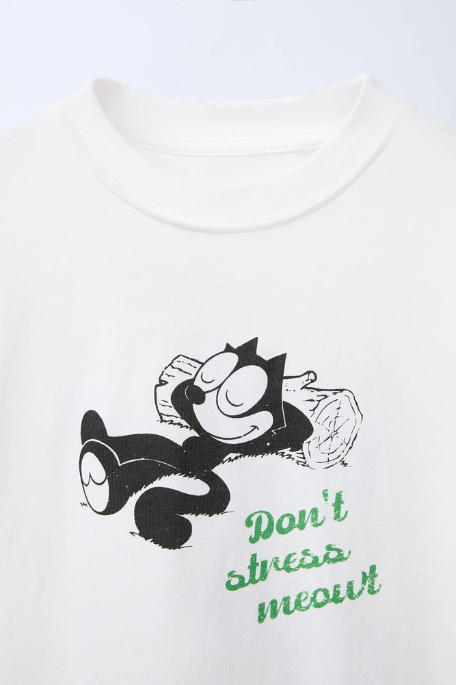 T-SHIRT IMPRIMÉ FÉLIX THE CAT © DREAMWORKS ANIMATION