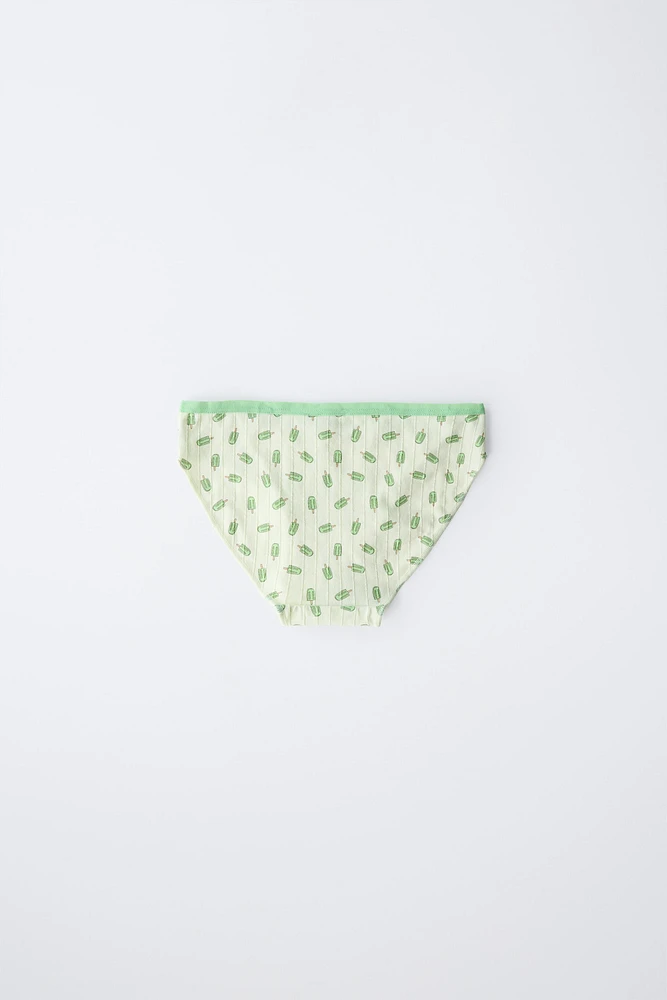 6- ANS/ LOT DE SIX CULOTTES GLACES