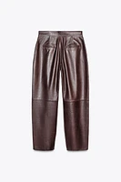 ZW COLLECTION LIMITED EDITION 100% LEATHER BALLOON PANTS