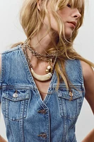 Z1975 CROPPED DENIM VEST