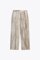 PANTALON BALLON TIE DYE 100 % LIN ZW COLLECTION