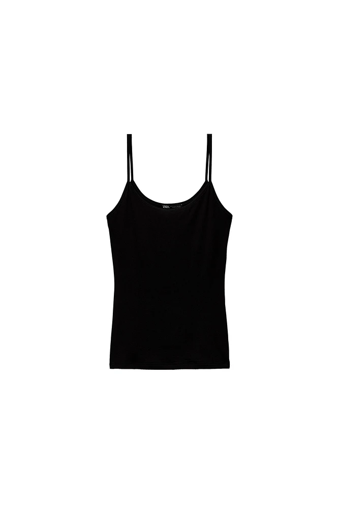 POLYAMIDE SPAGHETTI STRAP CAMISOLE