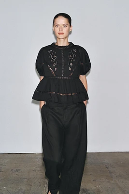 EMBROIDERED ROMANTIC BLOUSE ZW COLLECTION