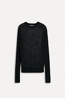 PULL EN MAILLE OUVERTE 50E ANNIVERSAIRE