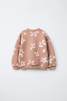 FLORAL PRINT SWEATSHIRT