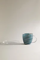 TASSE SOUCOUPE BOROSILICATE SPIRALE