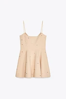 JEWEL VOLUME SHORT DRESS