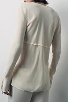 CHEMISE LACÉE DEVANT