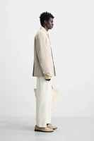100% LINEN POCKET JACKET