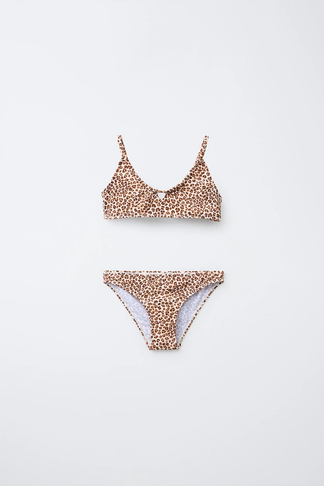 6-14 ANS/ BIKINI ANIMAL PRINT CUT OUT
